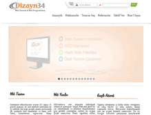 Tablet Screenshot of dizayn34.com